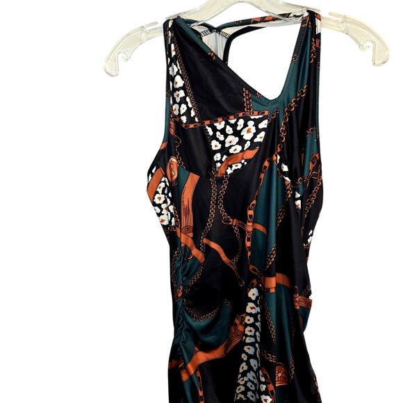 Shein XL Black Body Hugging Open Back Women's Sleeveless Sun Dress Miss 16 18 - Picture 1 of 5